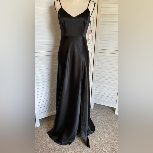 Birdy Grey Dresses & Skirts - Birdy Grey Women's Size S Black Jay Maxi Dress Adjustable Straps Formal Prom